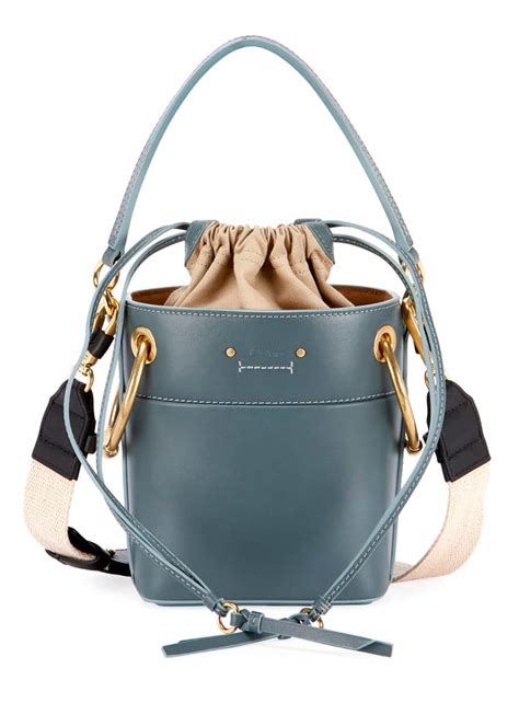 Chloe Roy Mini Smooth Leather Bucket Bag